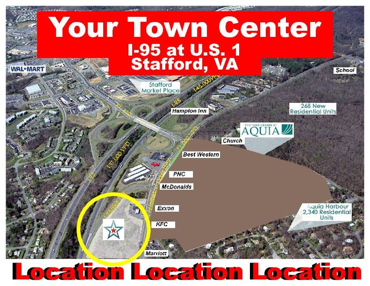 2801 Richmond Hwy, Stafford, VA for lease - Aerial - Image 2 of 2