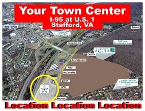 2801 Richmond Hwy, Stafford, VA - AERIAL map view