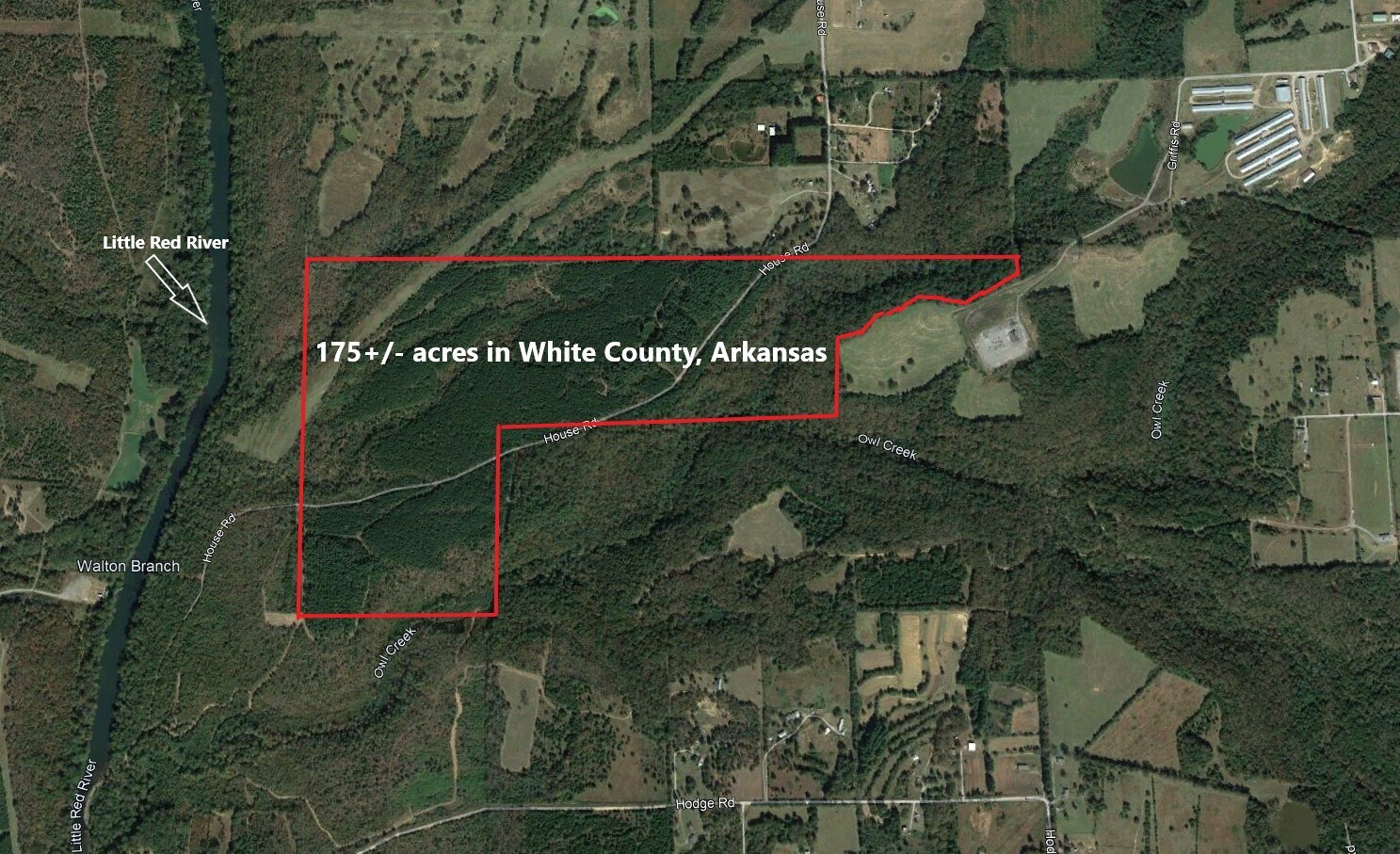 000 House Rd, Providence, AR for sale Aerial- Image 1 of 5