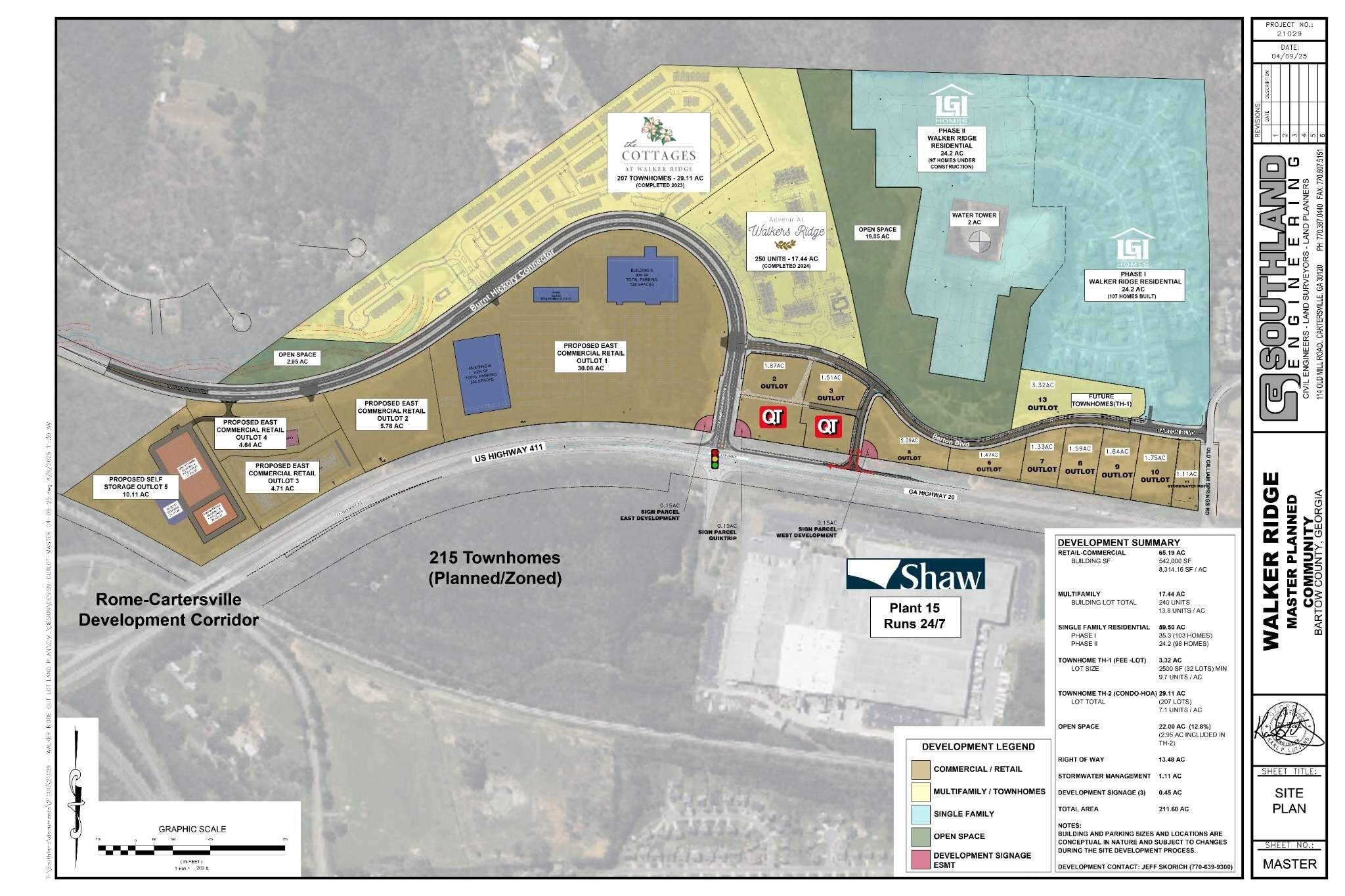 Intersection of 411 & Burnt Hickory Connector, Cartersville, GA for sale Building Photo- Image 1 of 62
