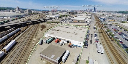 4225 2nd Ave S, Seattle, WA - AERIAL  map view