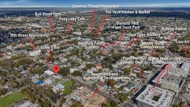 2415 Montgomery St, Savannah, GA - AERIAL  map view