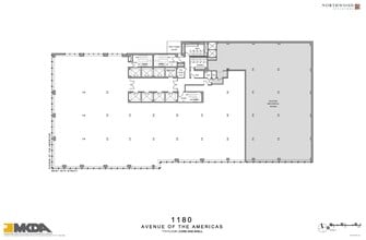 1180 Avenue of the Americas, New York, NY for lease Floor Plan- Image 1 of 1
