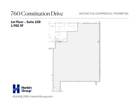 760 Constitution Dr, Exton, PA for lease Floor Plan- Image 2 of 2