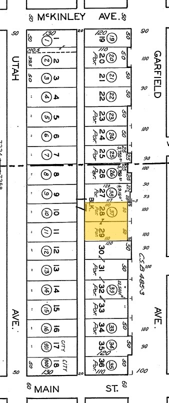 11919 Garfield Ave, South Gate, CA for sale Plat Map- Image 1 of 1
