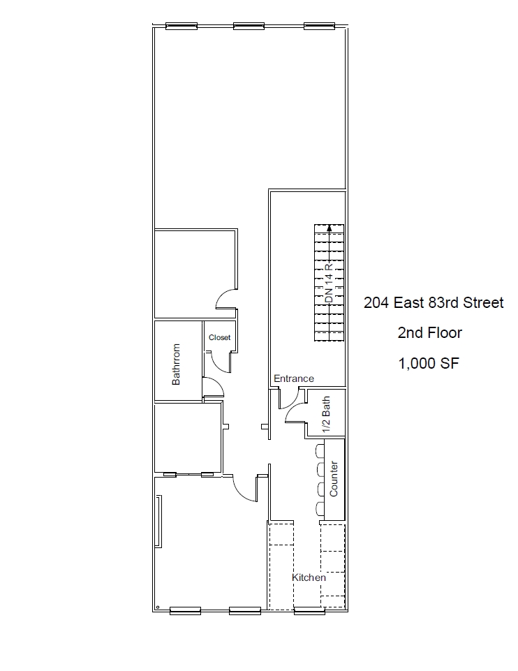 204 E 83rd St, New York, NY for lease Floor Plan- Image 1 of 1