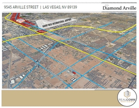 9545 Arville St, Las Vegas, NV - aerial  map view