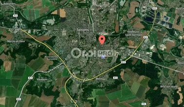 Soissons - AERIAL map view