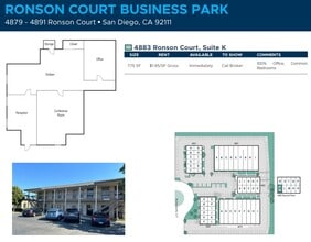 4883 Ronson Ct, San Diego, CA for lease Floor Plan- Image 1 of 1
