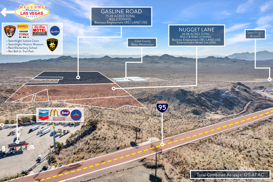 S Nugget Lane & S Gasline Road, Searchlight, NV for sale - Primary Photo - Image 1 of 6