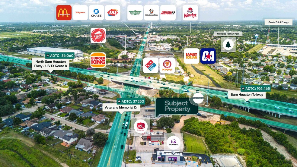 10750 Veterans Memorial Dr, Houston, TX for sale - Aerial - Image 2 of 2