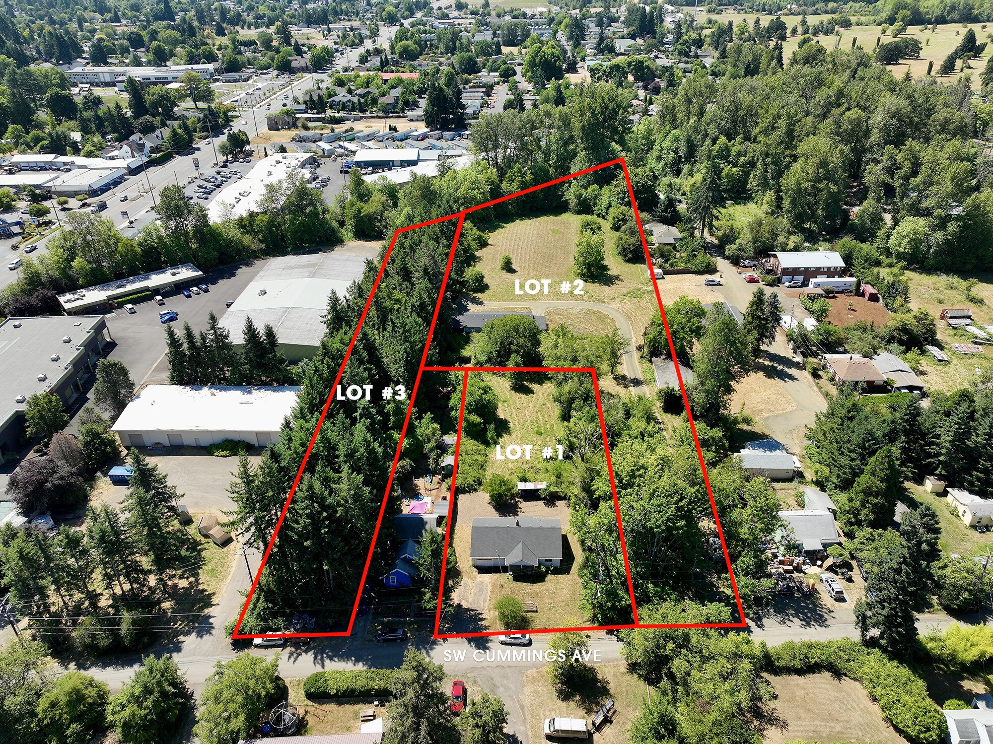 250-266 SW Cummings Ave, Corvallis, OR for sale Aerial- Image 1 of 4
