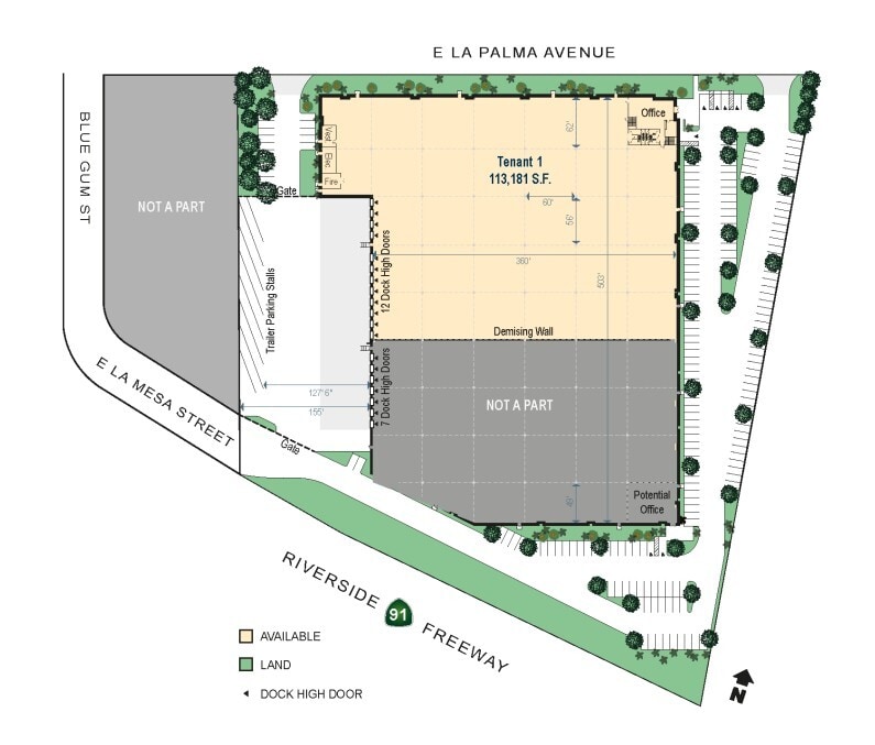 2872 E La Palma Ave, Anaheim, CA for lease Floor Plan- Image 1 of 2