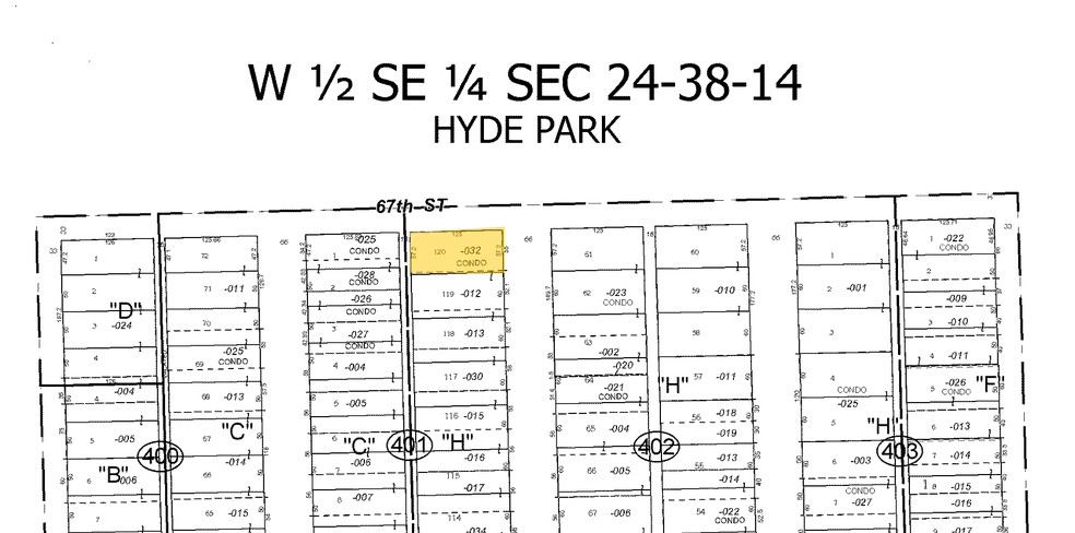 6700 S Clyde Ave, Chicago, IL for sale - Plat Map - Image 2 of 5