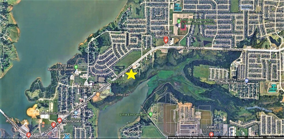 428-432 W Eldorado Pky, Little Elm, TX for sale - Aerial - Image 1 of 1