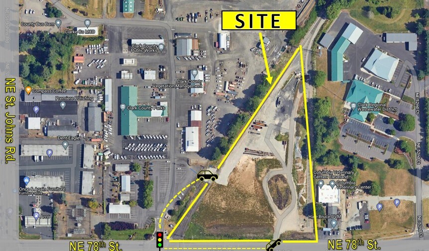 NE 78th St & NE 47th Ave, Vancouver, WA for lease Aerial- Image 1 of 4