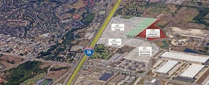 14400 The Lakes Blvd, Pflugerville, TX - AERIAL map view