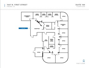 7461 N 1st St, Fresno, CA for lease Floor Plan- Image 1 of 1