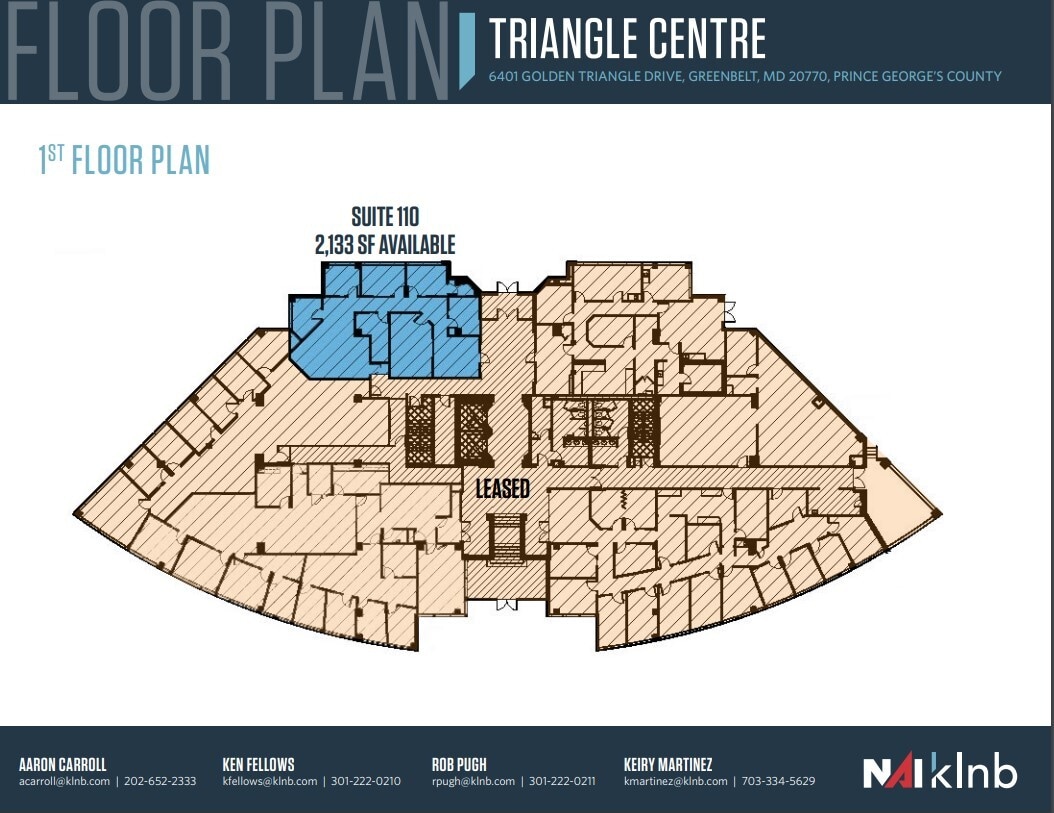 6401 Golden Triangle Dr, Greenbelt, MD for lease Floor Plan- Image 1 of 1