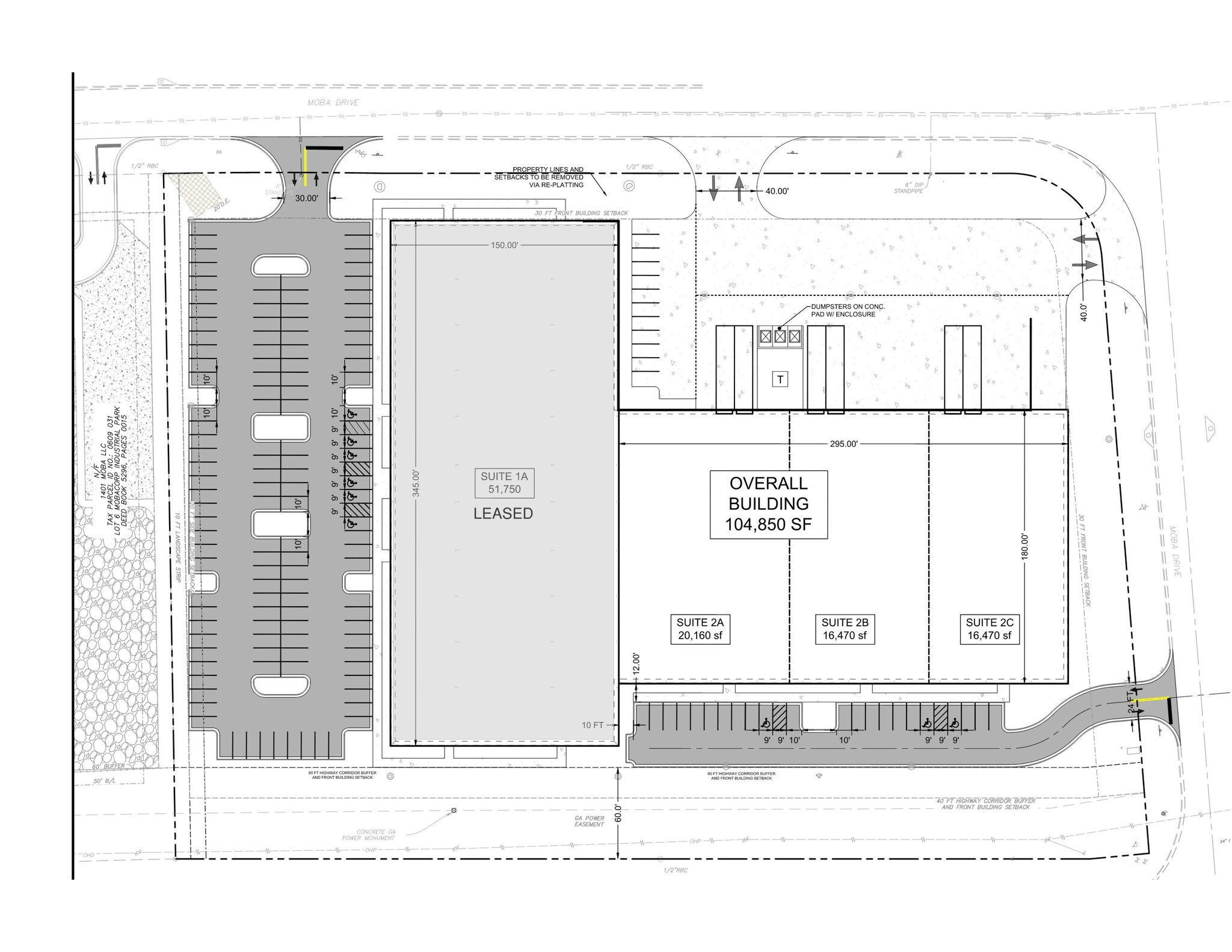 1001 Moba Dr, Peachtree City, GA for lease Site Plan- Image 1 of 1