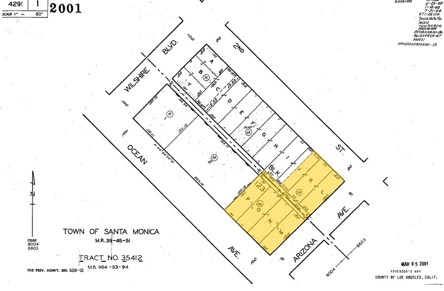 1299 Ocean Ave, Santa Monica, CA for lease - Plat Map - Image 2 of 30