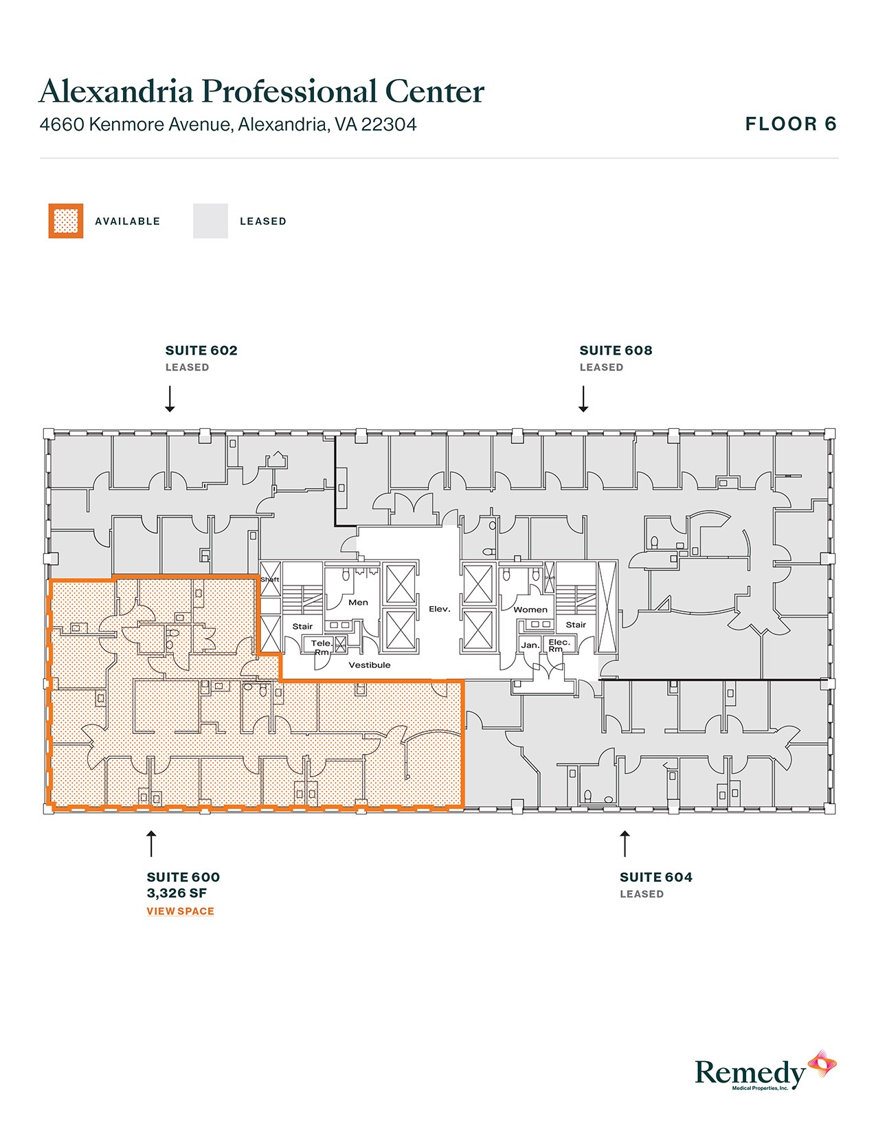 4660 Kenmore Ave, Alexandria, VA for lease Floor Plan- Image 1 of 2