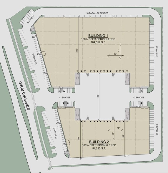 13527 Stafford Rd., Stafford, TX for lease - Floor Plan - Image 2 of 2