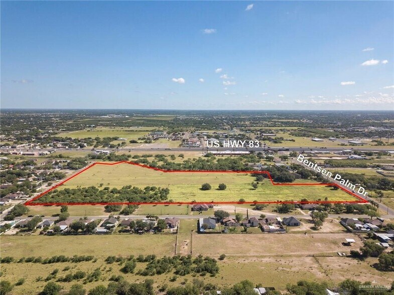 TBD S Bentsen Palm, Palmview, TX for sale - Aerial - Image 2 of 4