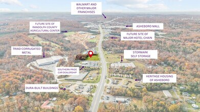 U.S. 64 Hwy, Asheboro, NC - aerial  map view - Image1