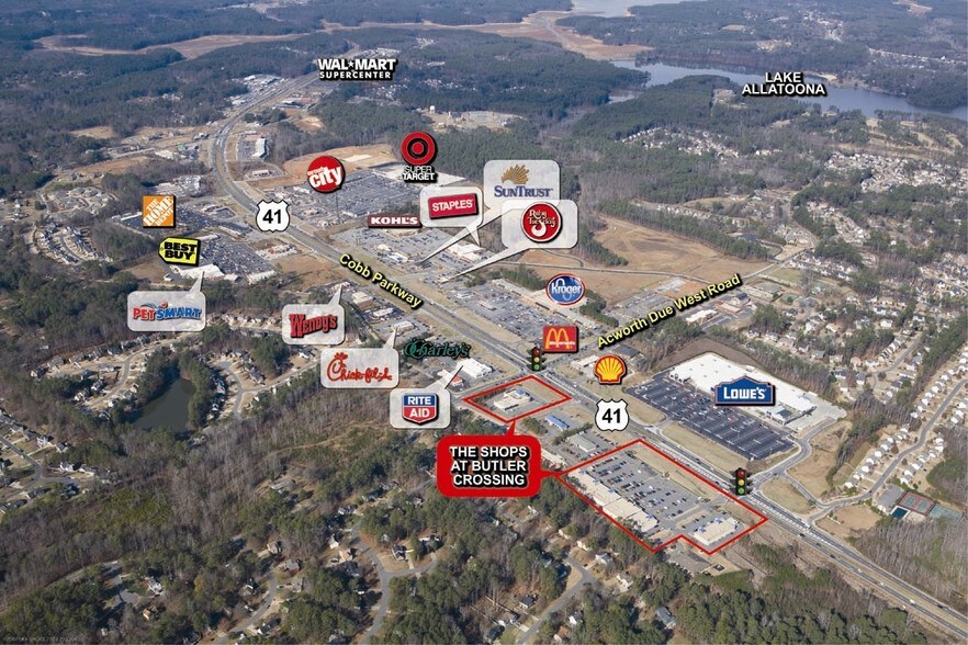 3221 N Cobb Pky, Kennesaw, GA for lease - Site Plan - Image 2 of 9