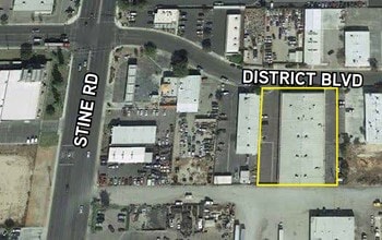 4717-4725 District Blvd, Bakersfield, CA - AERIAL map view