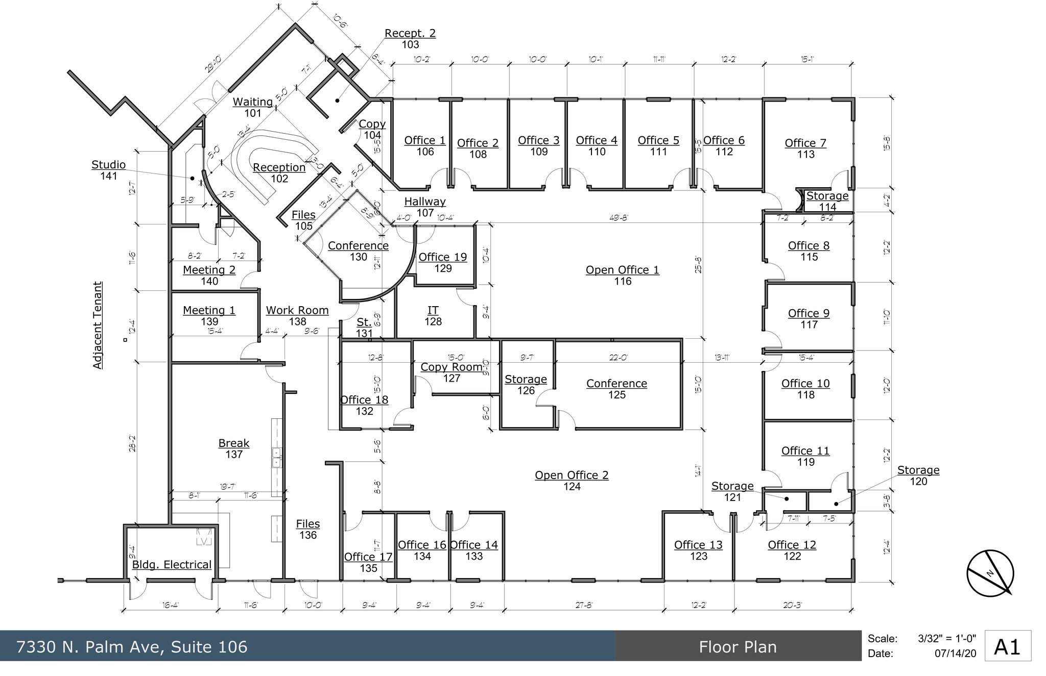 7330 N Palm Ave, Fresno, CA for lease Site Plan- Image 1 of 15