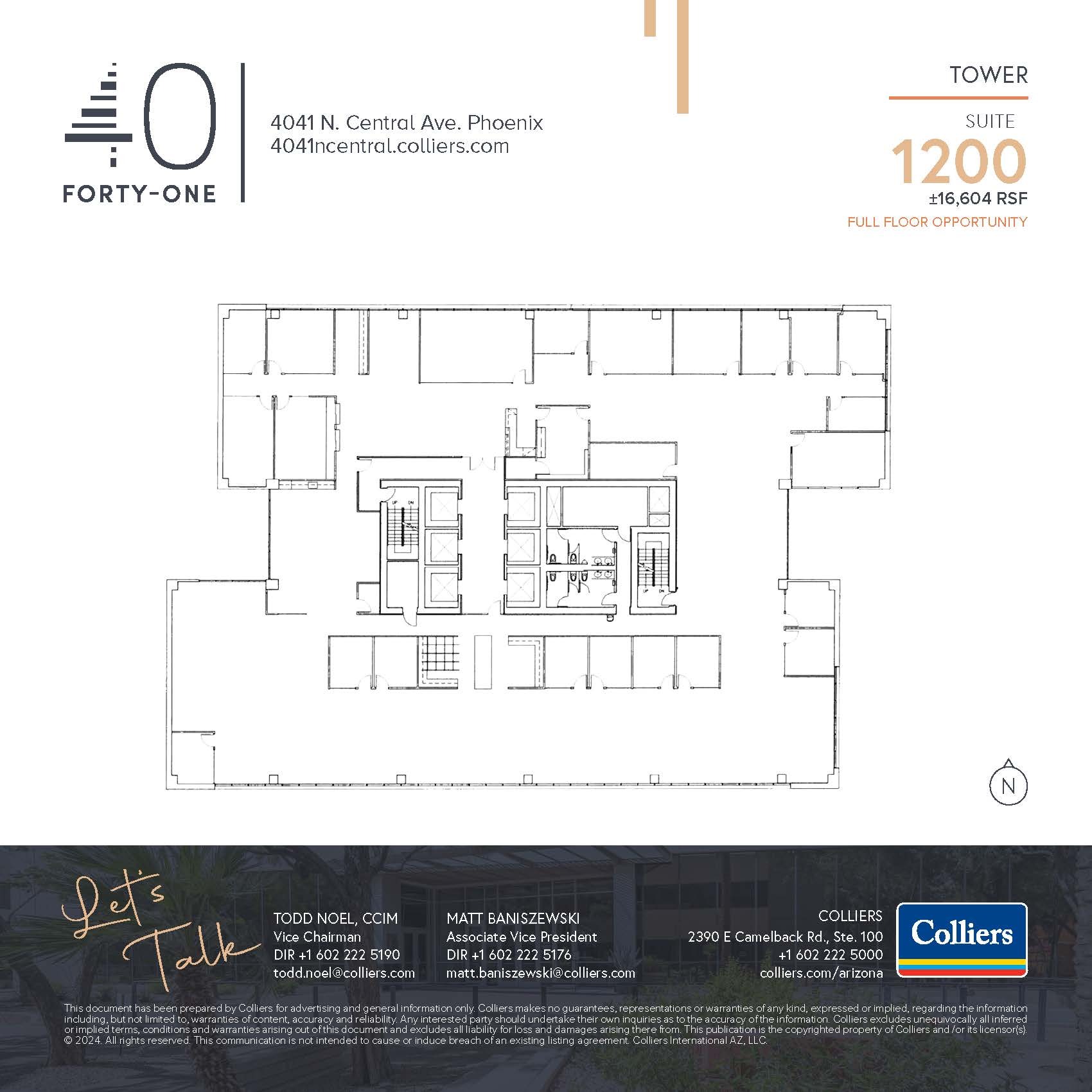 4041 N Central Ave, Phoenix, AZ for lease Floor Plan- Image 1 of 1