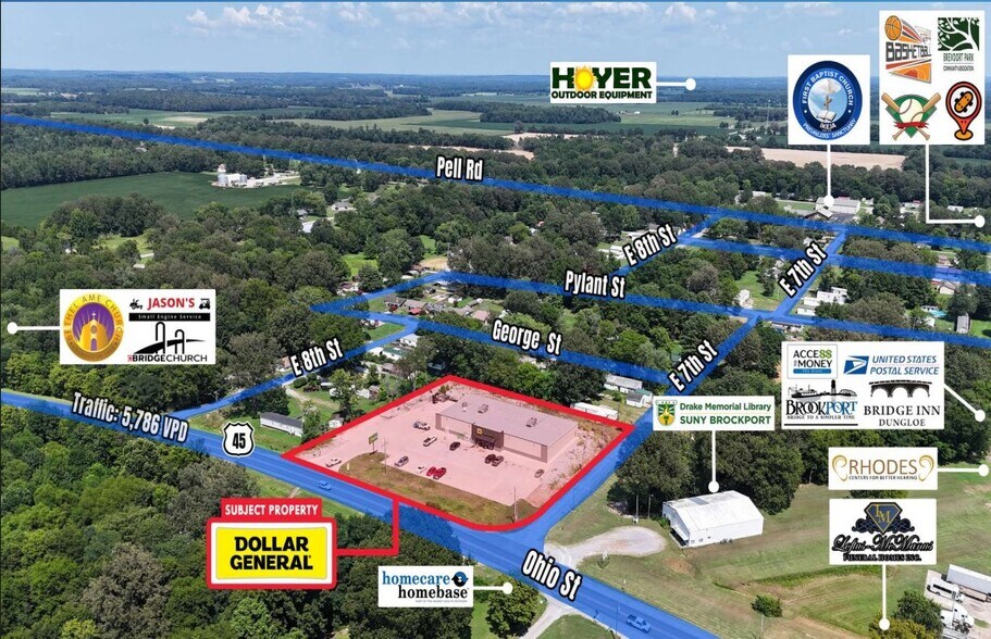 704 Ohio St, Brookport, IL for sale - Aerial - Image 3 of 6