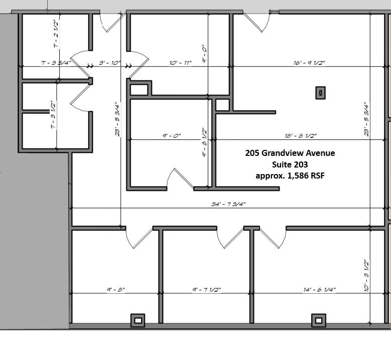 205 Grandview Ave, Camp Hill, PA for lease Floor Plan- Image 1 of 1