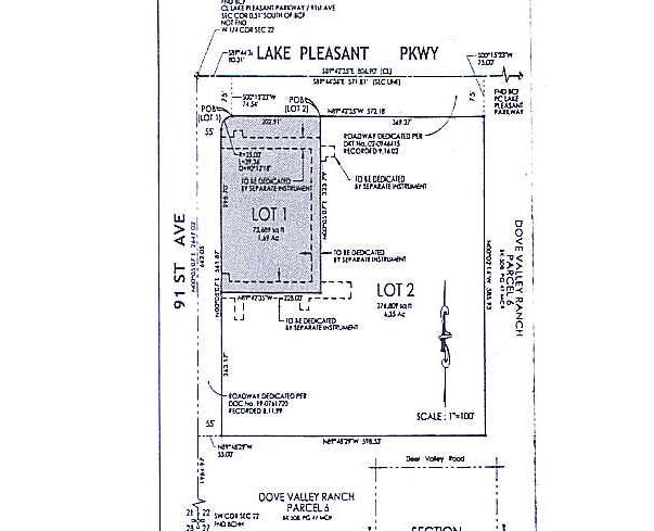 9099 W Lake Pleasant Pky, Peoria, AZ for lease - Plat Map - Image 2 of 2