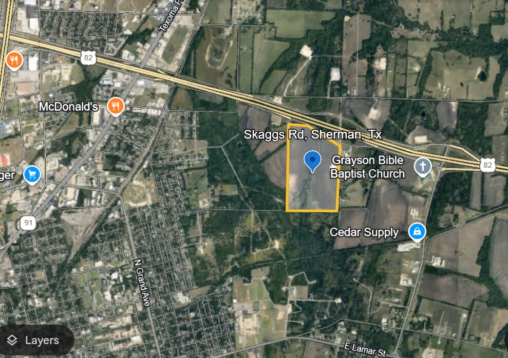 2800 E Highway 82, Sherman, TX for sale Aerial- Image 1 of 1