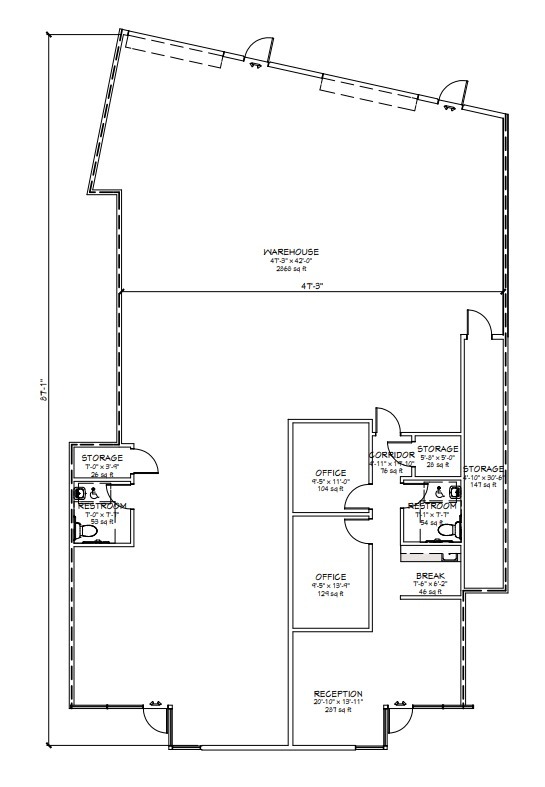 6380 S Valley View Blvd, Las Vegas, NV for lease Floor Plan- Image 1 of 1