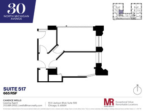 30 N Michigan Ave, Chicago, IL for lease Floor Plan- Image 1 of 4