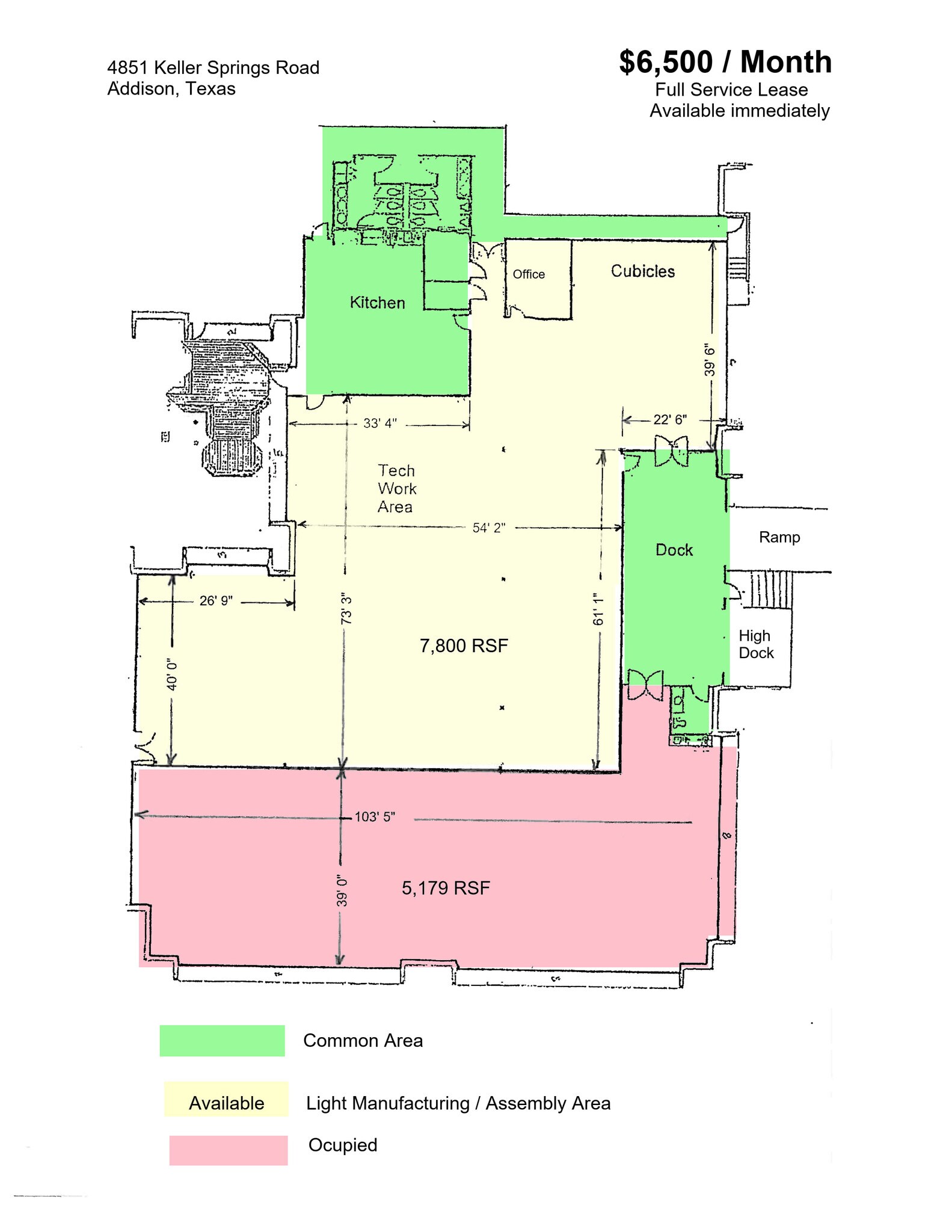 4851 Keller Springs Rd, Addison, TX for lease Floor Plan- Image 1 of 1