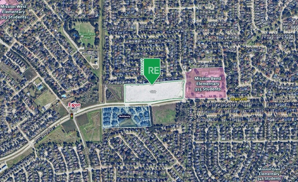 16500 Beechnut St, Houston, TX for sale - Aerial - Image 2 of 4