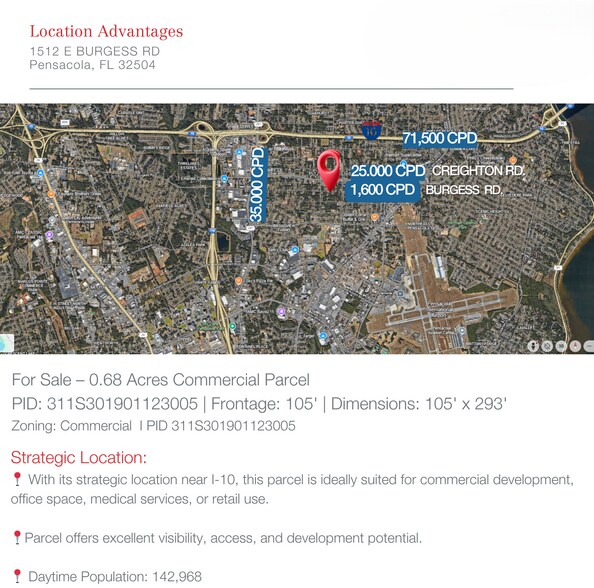 1512 E Burgess Rd, Pensacola, FL for sale - Building Photo - Image 2 of 3