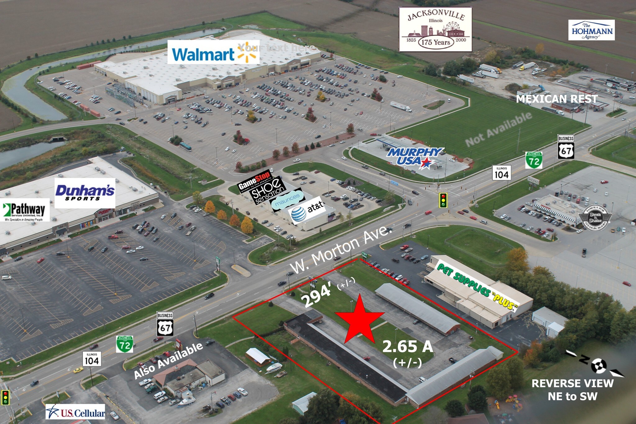 1910 W Morton Ave, JACKSONVILLE, IL for sale Aerial- Image 1 of 1