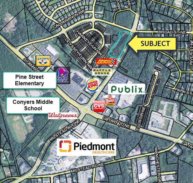 Highway 20, Conyers, GA for sale - Aerial - Image 1 of 2