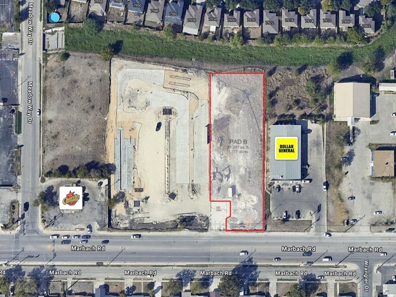 7827 Marbach Rd, San Antonio, TX for sale - Aerial - Image 1 of 3