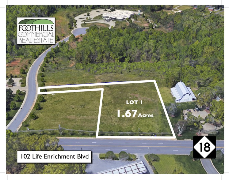 102 Life Enrichment Blvd, Shelby, NC for sale - Aerial - Image 1 of 2