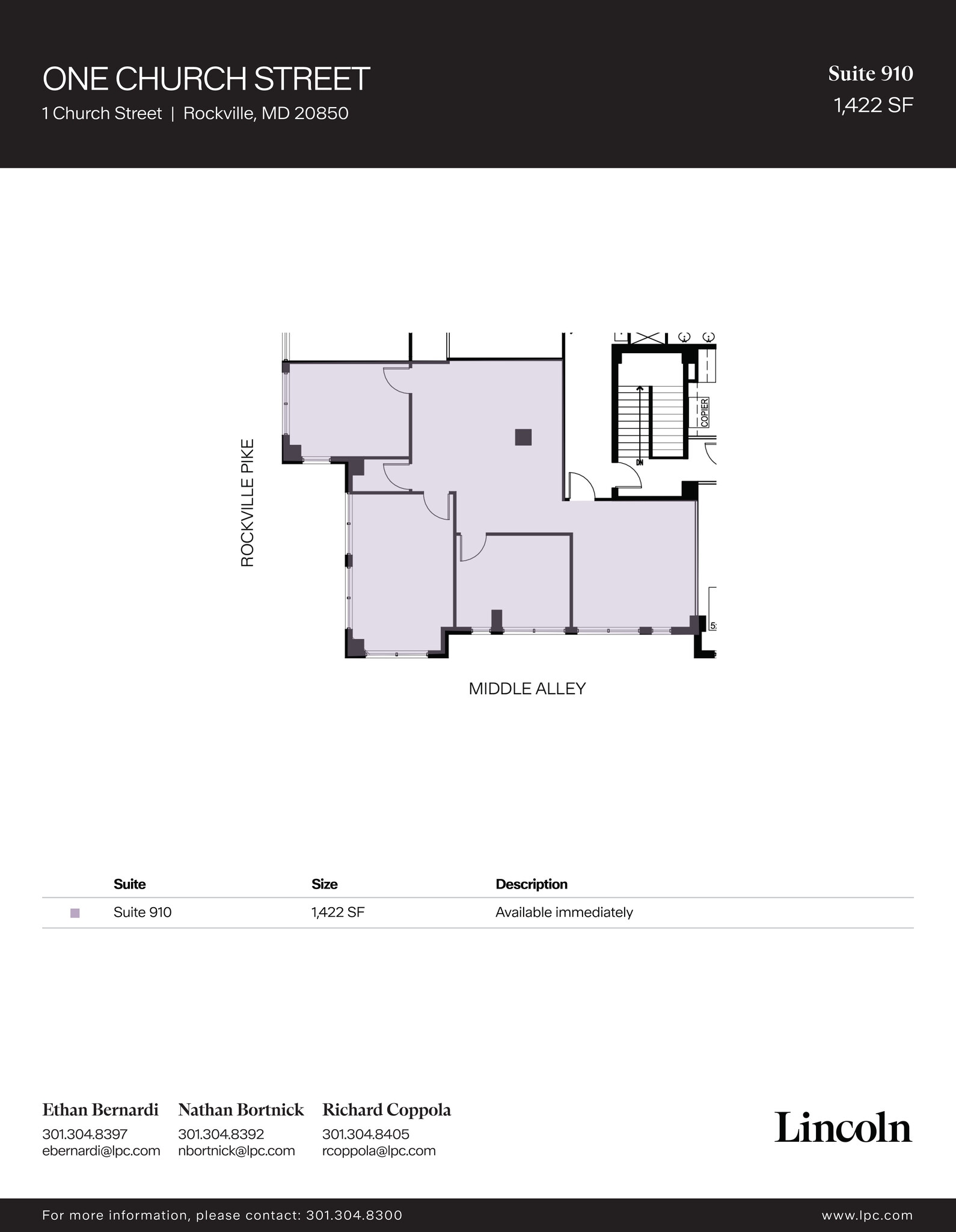 1 Church St, Rockville, MD for lease Floor Plan- Image 1 of 1
