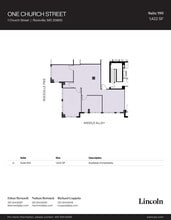 1 Church St, Rockville, MD for lease Floor Plan- Image 1 of 1