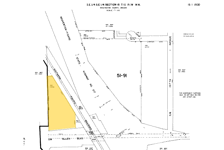 11150 SW Allen Blvd, Beaverton, OR for lease - Plat Map - Image 2 of 13