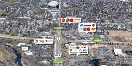 161 N Eagle Rd, Eagle, ID - AERIAL map view